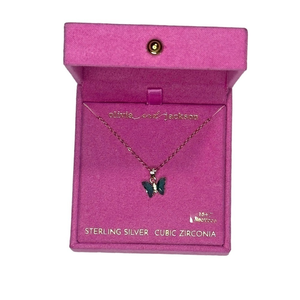 olivia and jackson Butterfly Necklace NIB
